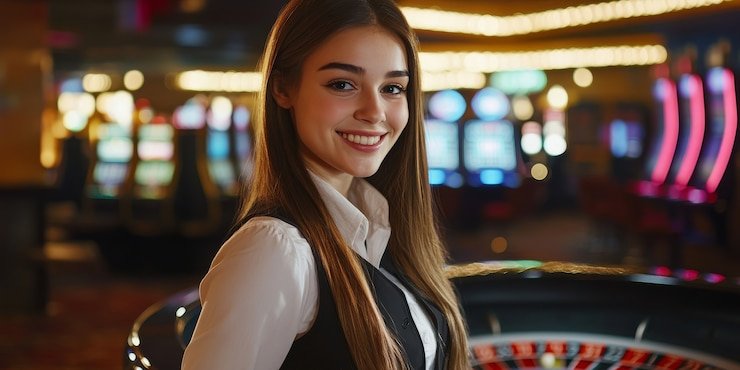 Pengguna ponsel sedang menggunakan fitur pengingat durasi sesi sebagai contoh responsible gaming